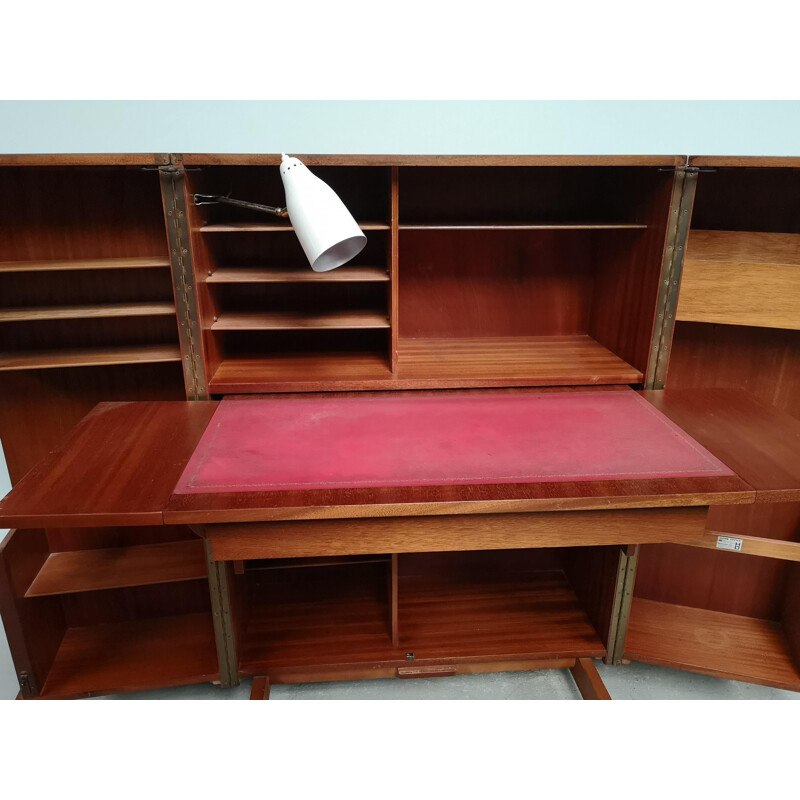 Vintage teak box desk