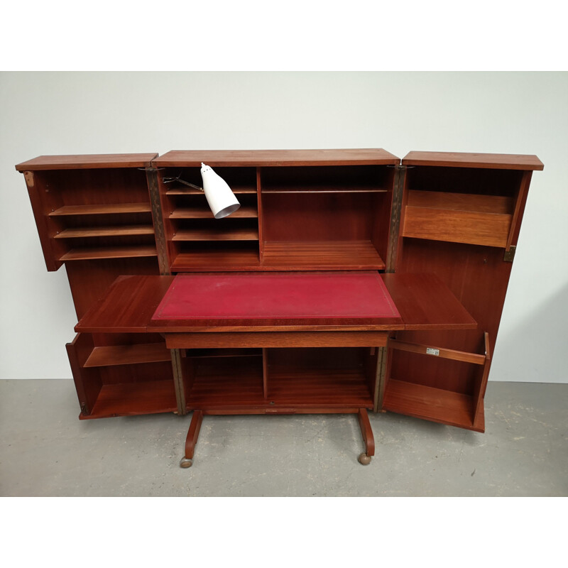 Vintage teak box desk