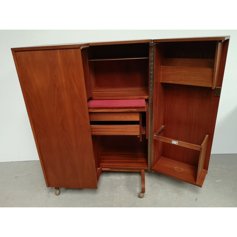 Vintage teak box desk