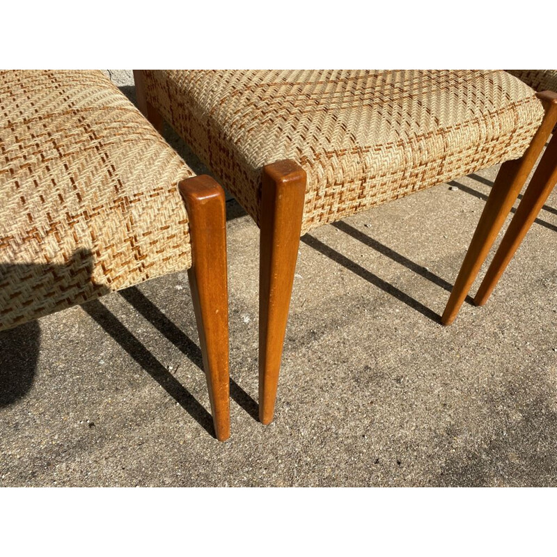 Set of 4 Scandinavian vintage chairs, 1960