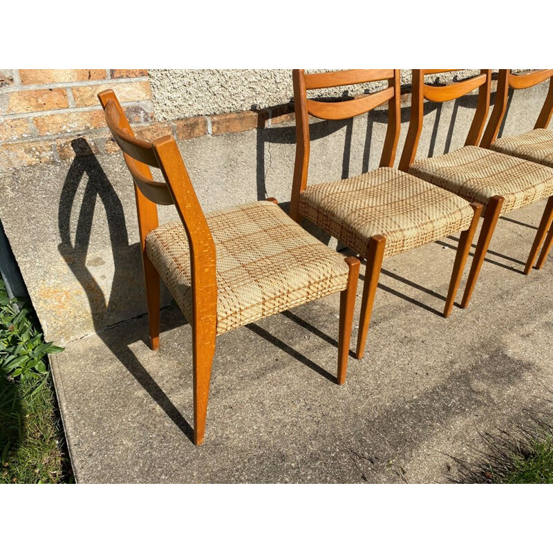 Ensemble de 4 chaises scandinave vintage, 1960