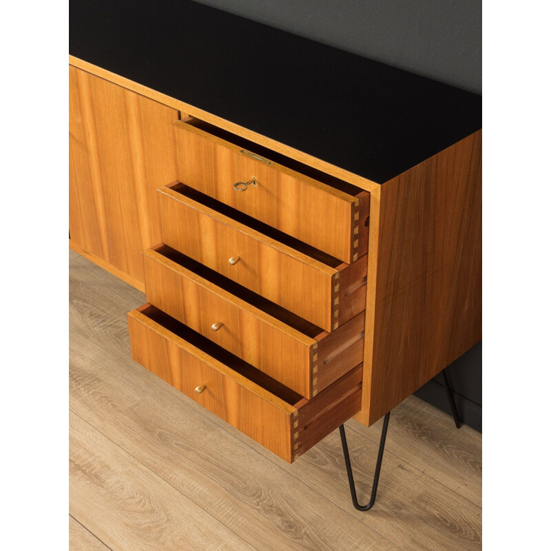 Vintage walnut sideboard by Georg Satink for WK Möbel, Germany 1950s