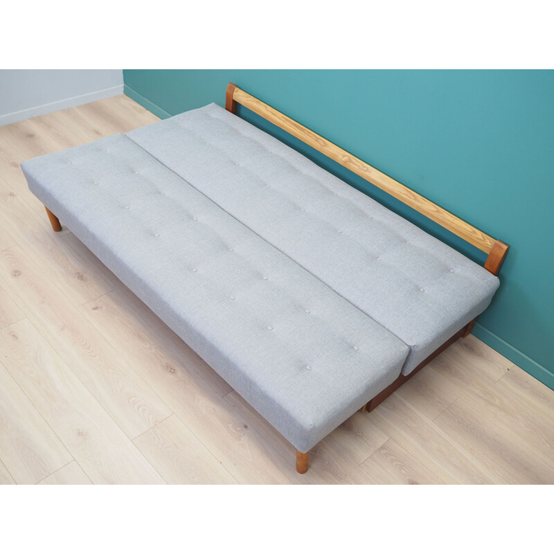 Vintage grey folding sofa, Denmark 1960s