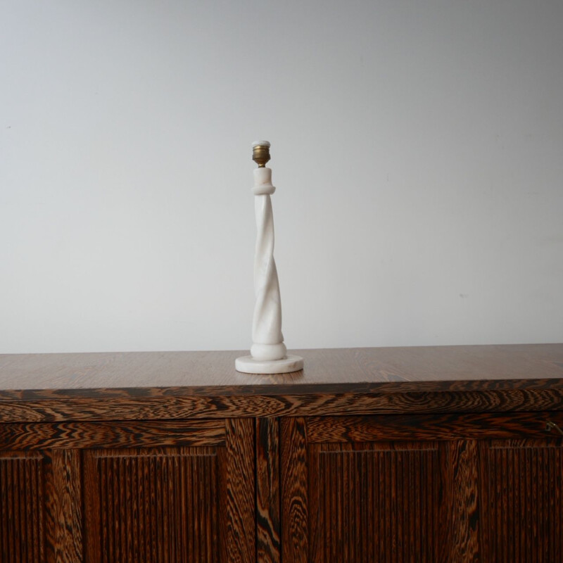 Lampe de table française vintage en albâtre, 1960