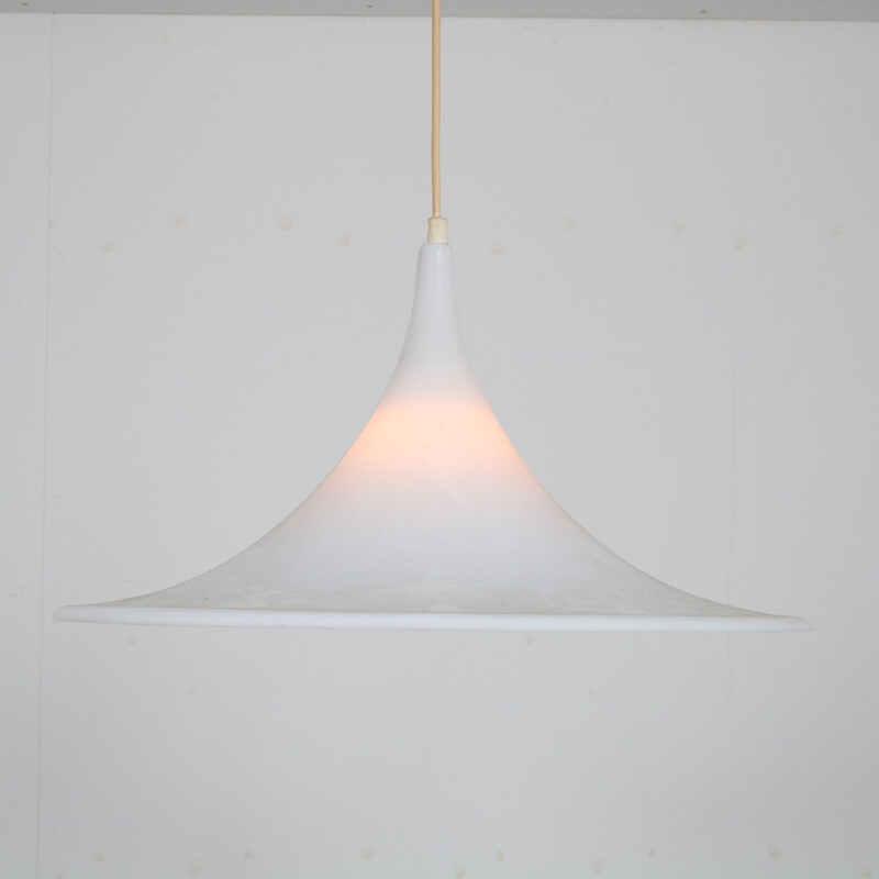 Vintage Trumpet shaped pendant lamp, Netherlands 1970s