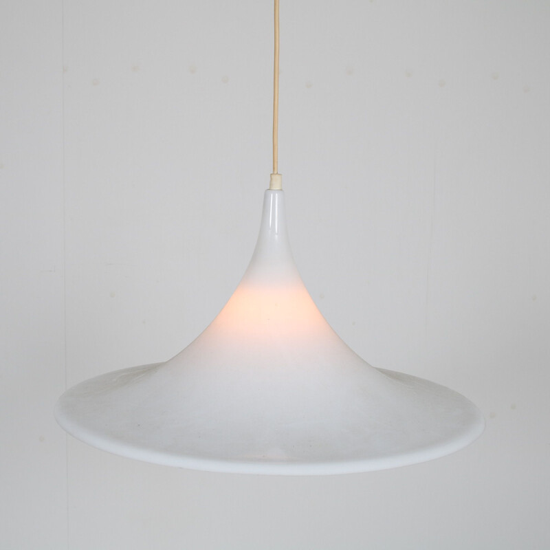 Vintage Trumpet shaped pendant lamp, Netherlands 1970s