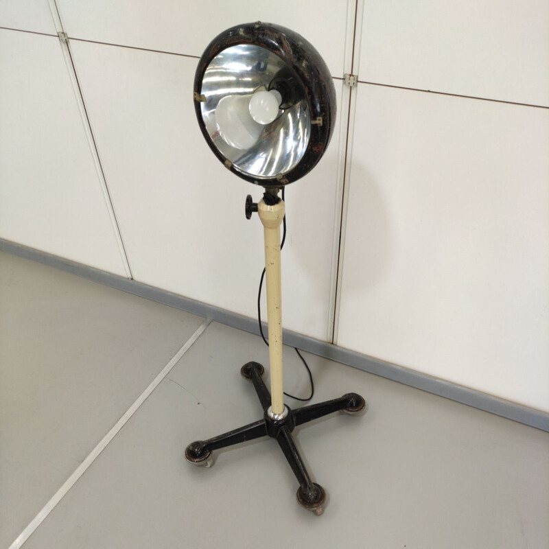 Vintage vloerlamp met verstelbare voet