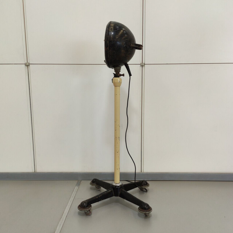 Vintage floor lamp with adjustable base