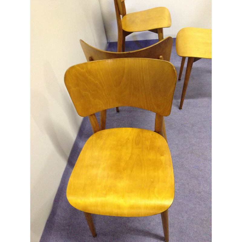 Set of 4 chairs Max BILL - 1950s