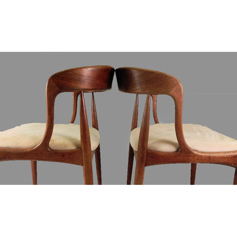 Set of 6 vintage dining chairs in teak by Johannes Andersen for Ørum Møbelfabrik, 1965