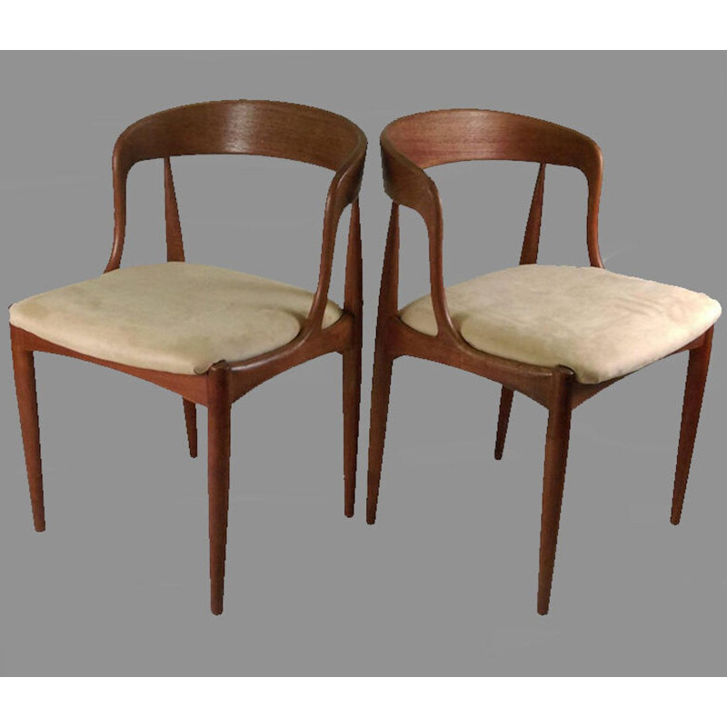 Set of 6 vintage dining chairs in teak by Johannes Andersen for Ørum Møbelfabrik, 1965