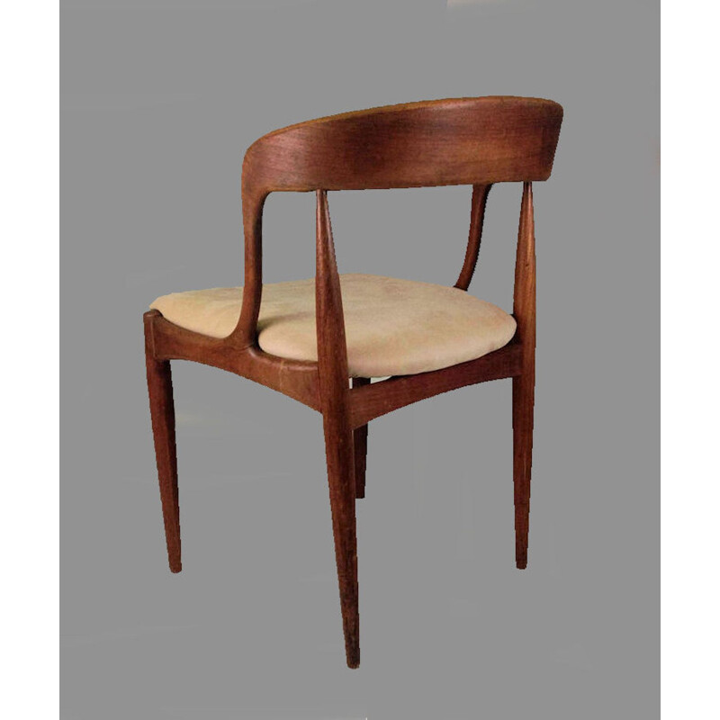 Set van 6 vintage teakhouten stoelen van Johannes Andersen voor Ørum Møbelfabrik, 1965