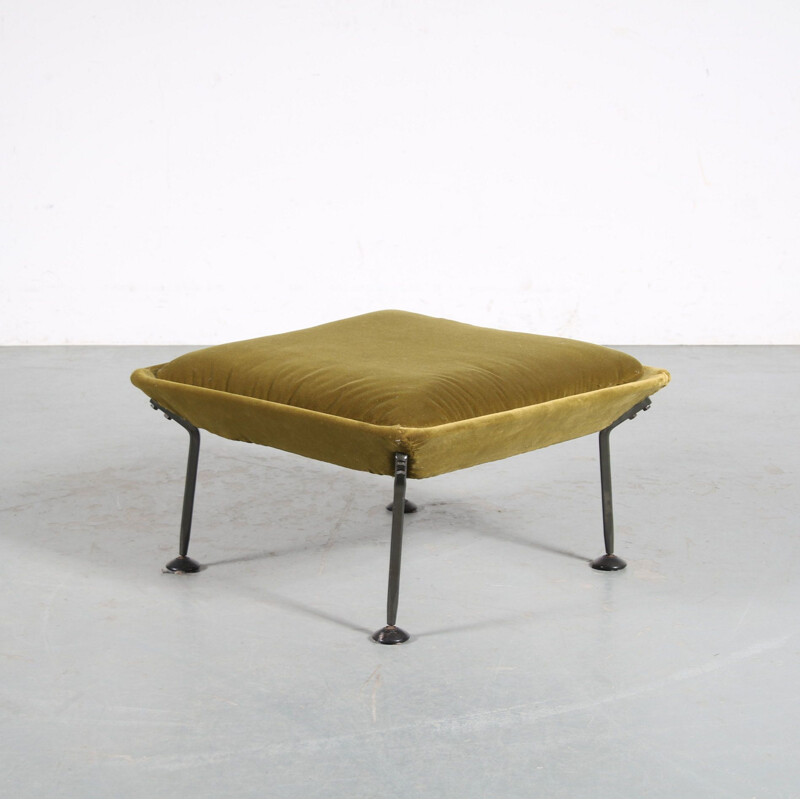 Vintage "Heron" armchair with ottoman by Ernest Race for Race Furniture, United Kingdom 1950