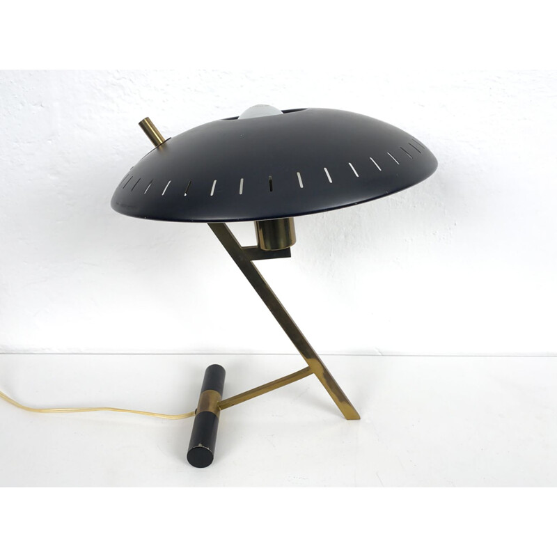 Vintage tafellamp model "Z" van Louis C. Kalff voor Philips, België 1950
