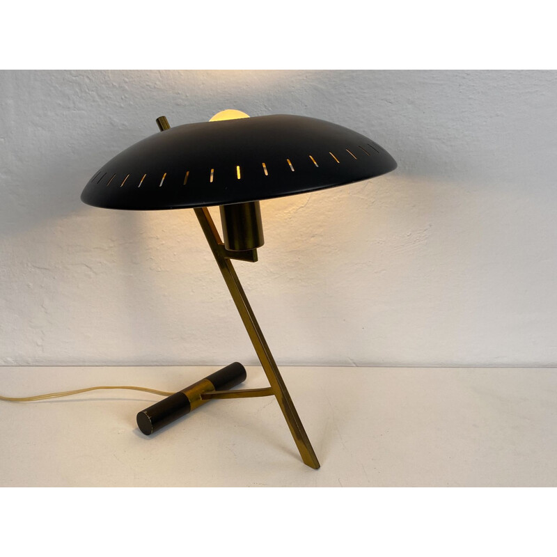 heroïne Zoeken Gedeeltelijk Vintage tafellamp model "Z" van Louis C. Kalff voor Philips, België 1950