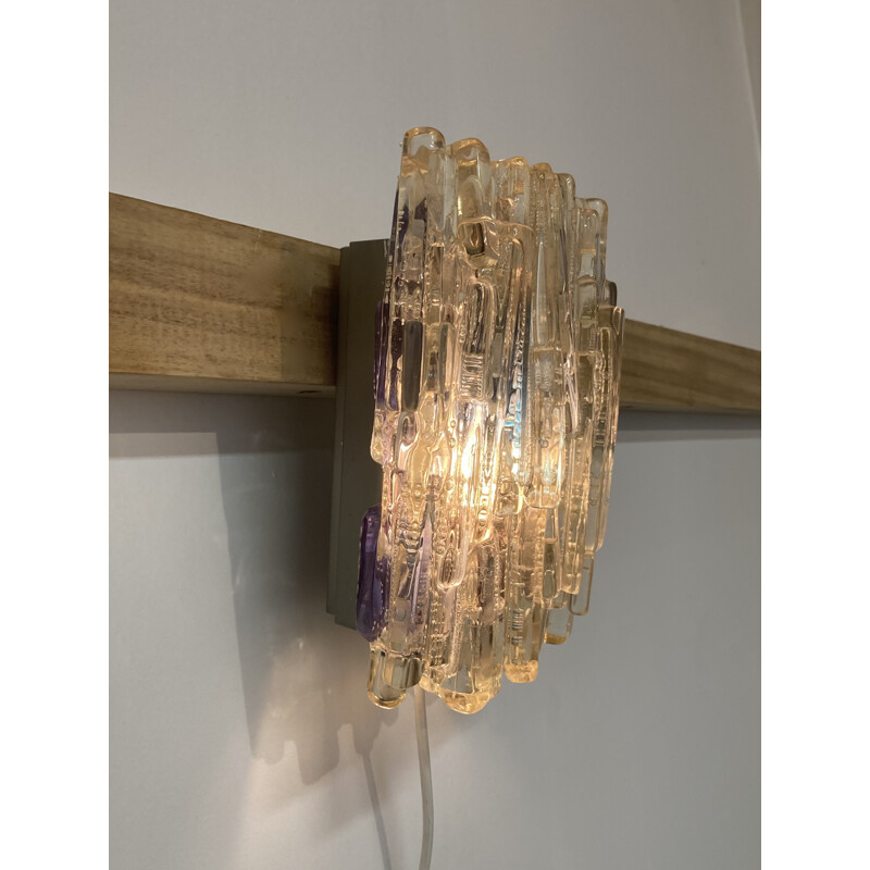 Vintage Murano glass wall lamp, 1950