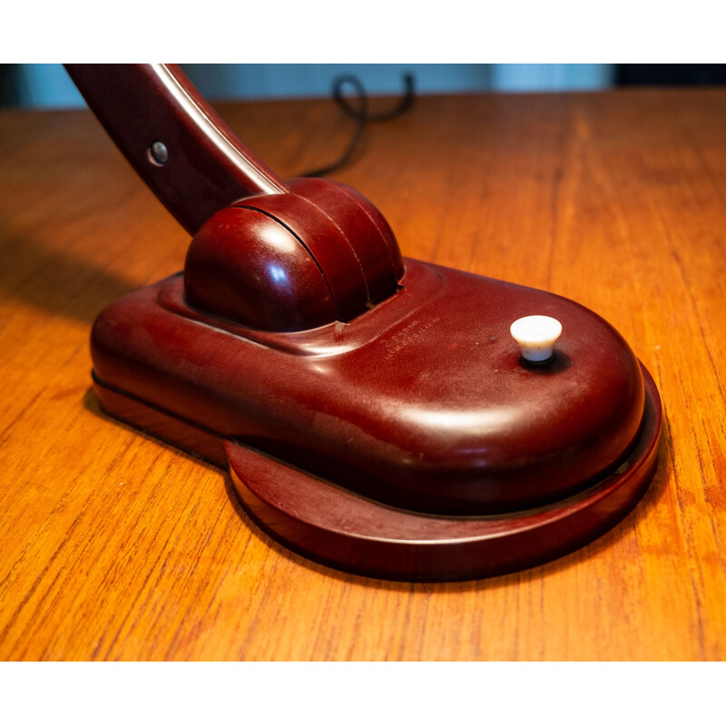 Vintage bakelite desk lamp by Christian Dell for Orehowo Zuewo, 1969