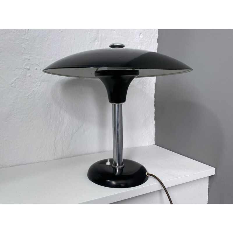 Vintage bauhaus table lamp by Max for Metallwerk Werner, Germany 1930