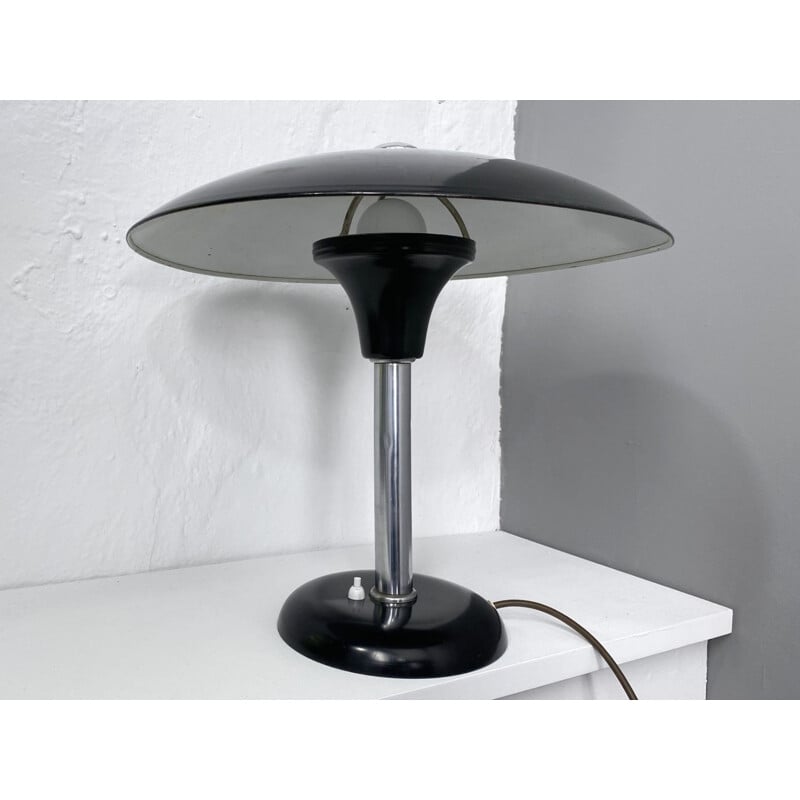Vintage bauhaus table lamp by Max for Metallwerk Werner, Germany 1930