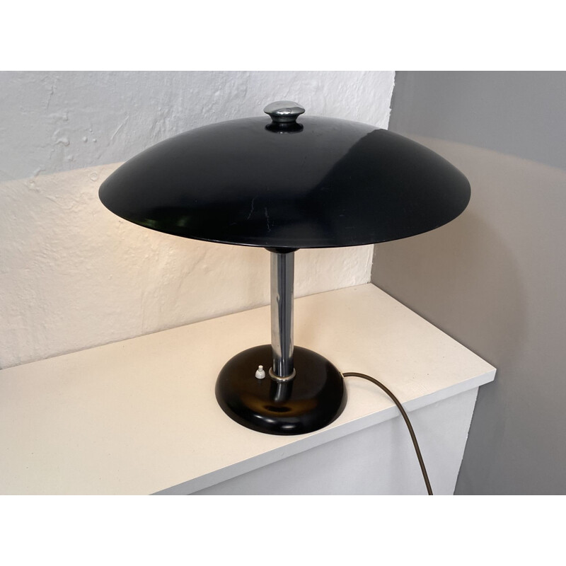 Lampe de table vintage Bauhaus par Max Schumacher pour Metallwerk Werner Schröder, Allemagne 1930