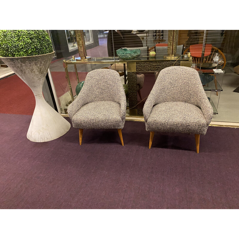 Pair of vintage Italian armchairs