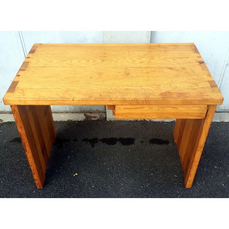 Vintage desk in solid pine - 1950s