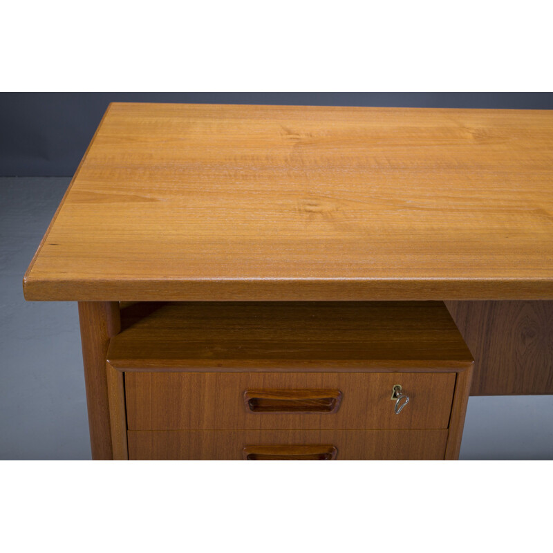 Mid-century Danish teak desk by HP Hansen, 1960s