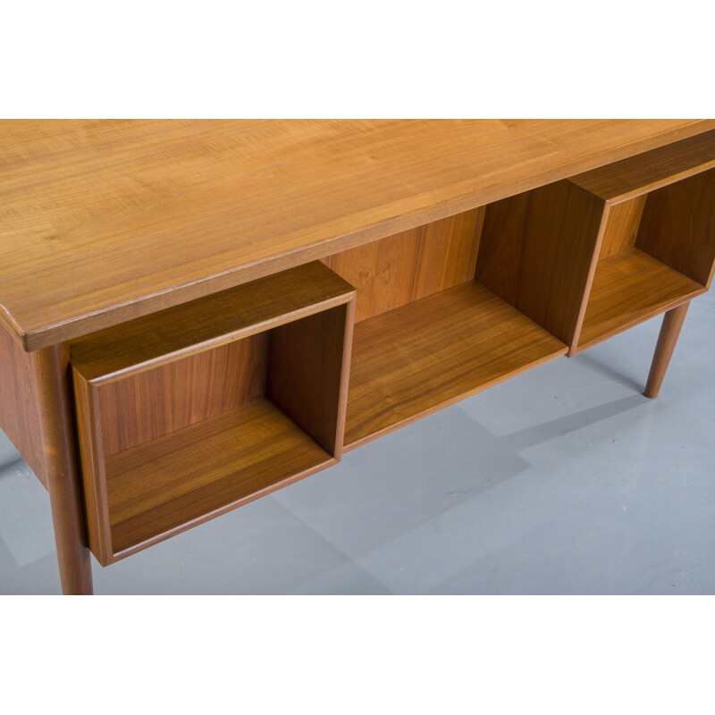 Mid-century Danish teak desk by HP Hansen, 1960s