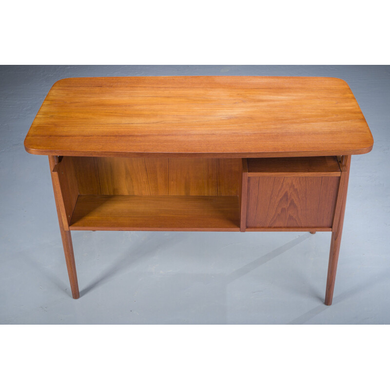 Mid-century teak desk by Gunnar Nielsen for Tibergaard, Denmark 1960s