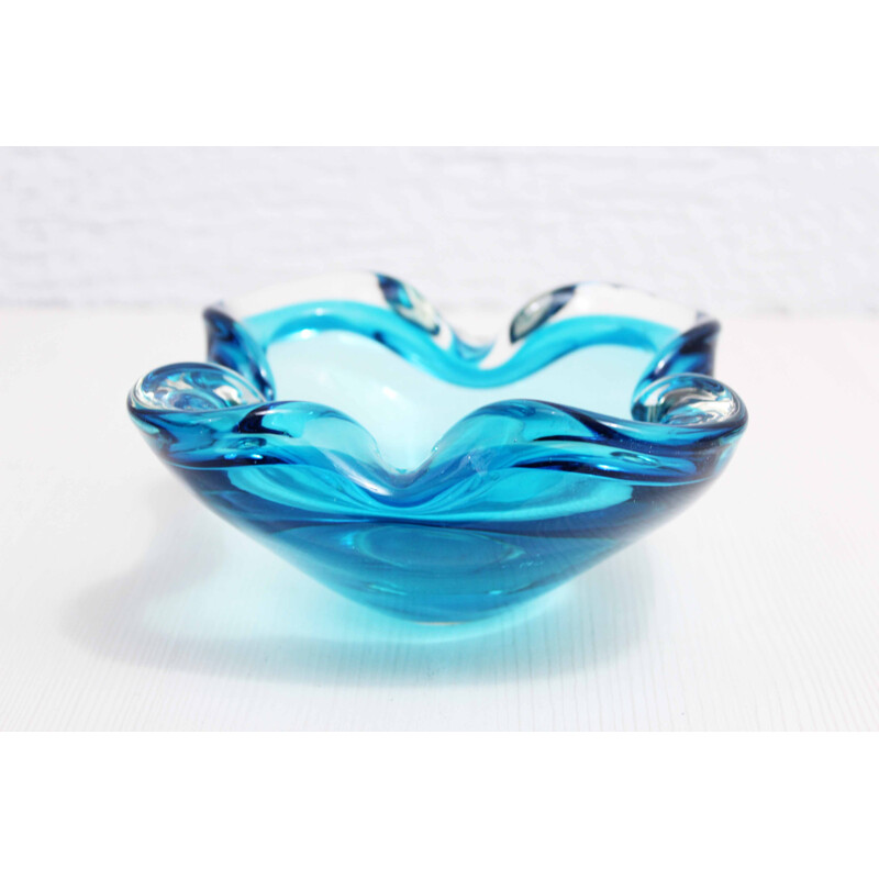 Cendrier vintage en verre de Murano