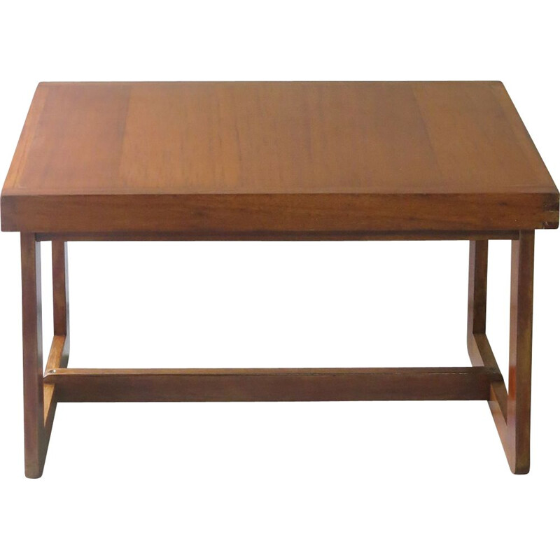 Scandinavian vintage coffee table in oakwood stained wood