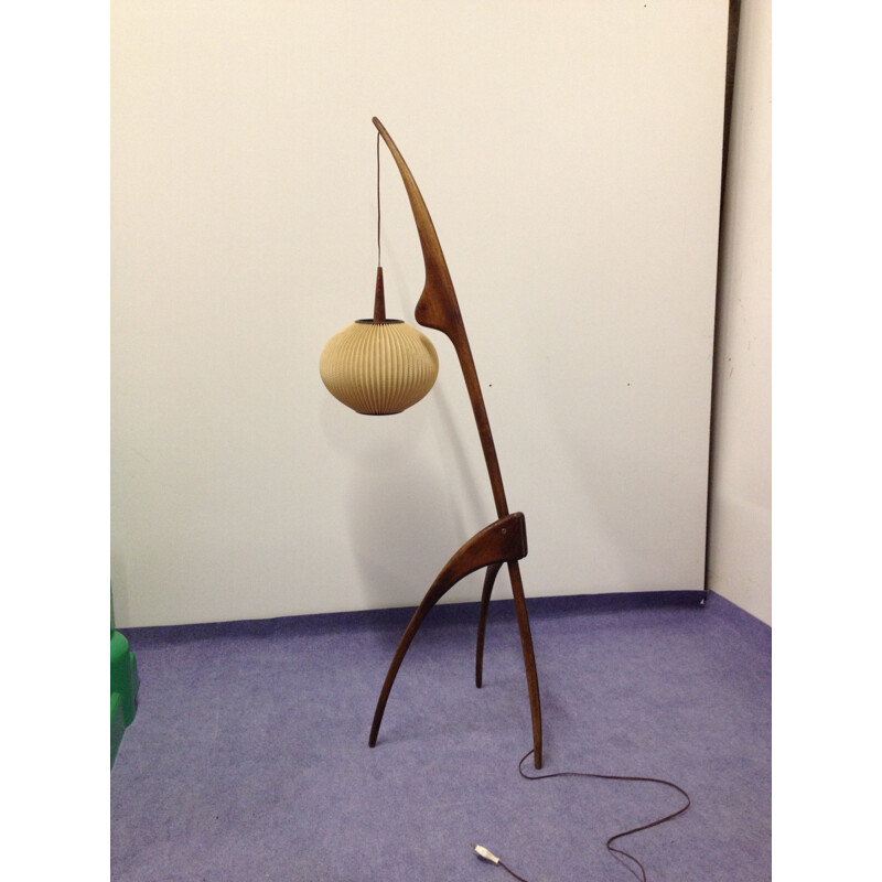 Floor lamp "Praying Mantis", Jean RISPAL - 1950s