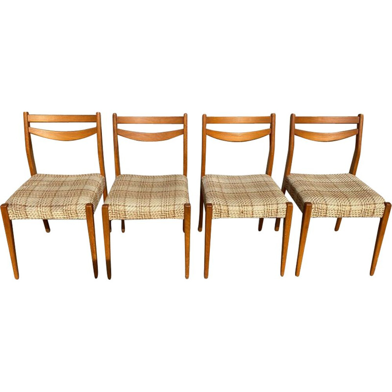 Set of 4 Scandinavian vintage chairs, 1960