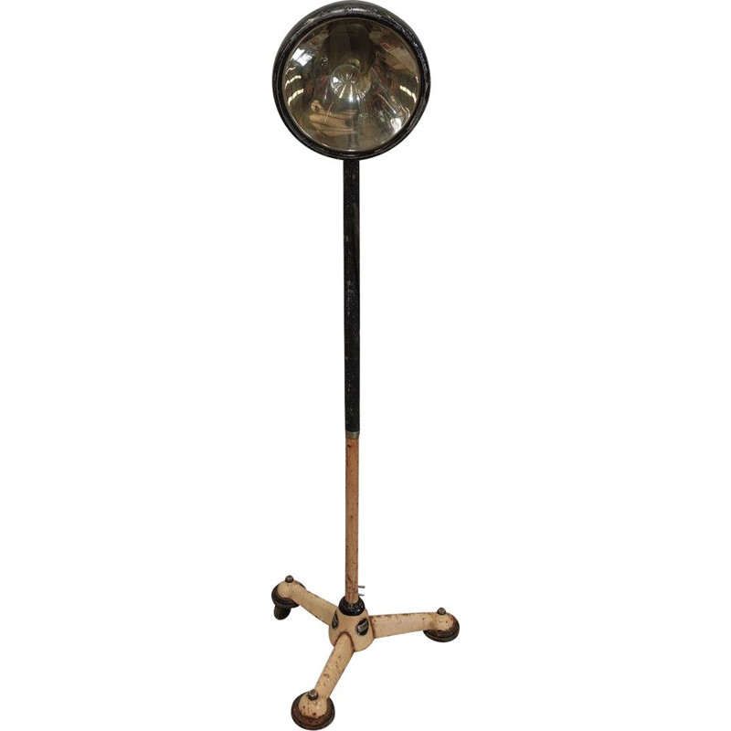 Vintage floor lamp with adjustable tripod projector