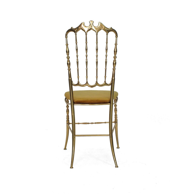 Cadeira Chiavari vintage, amarelo-ouro