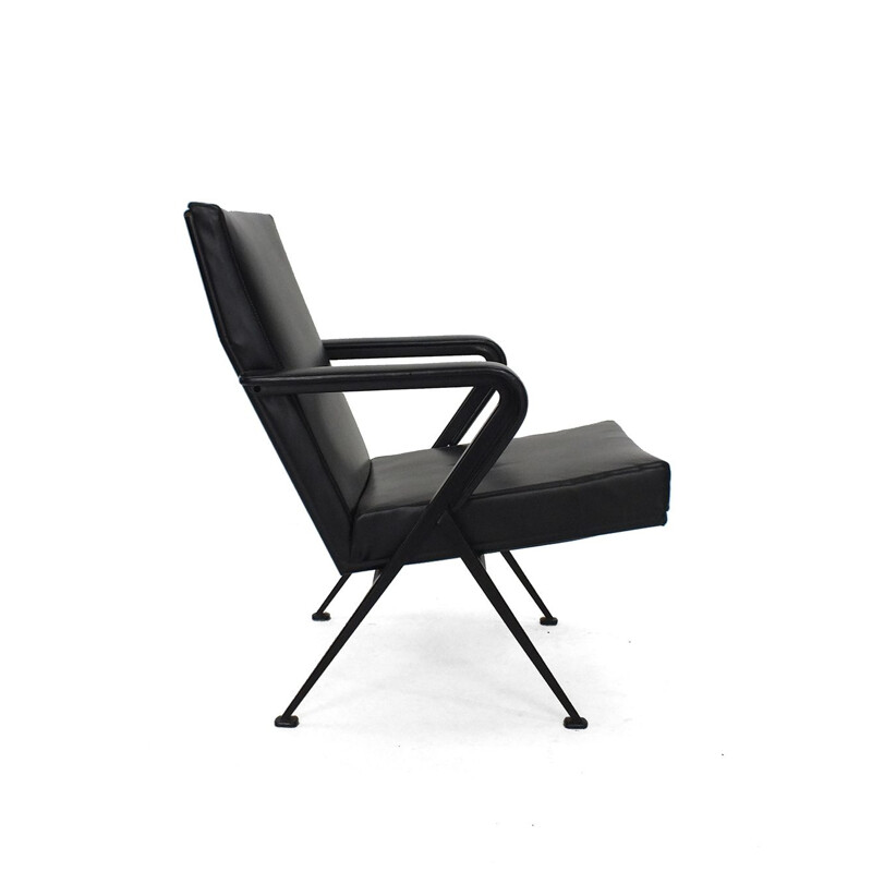 Fauteuil vintage Repose noir de Friso Kramer pour Ahrend de Cirkel, Pays-Bas 1959