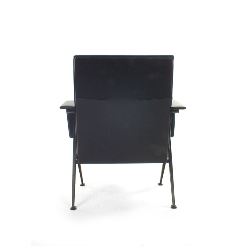 Black vintage Repose armchair by Friso Kramer for Ahrend de Cirkel, Netherlands 1959