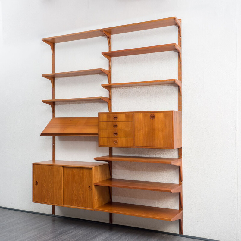 Danish mid-century teak shelving system by Hg Furniture Design, 1960