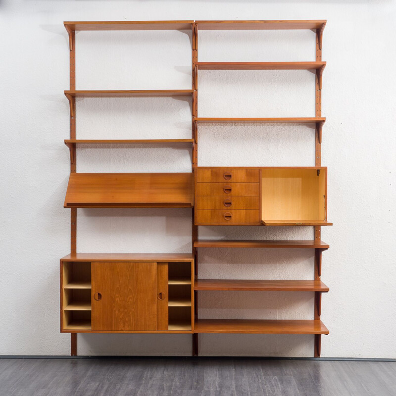 Danish mid-century teak shelving system by Hg Furniture Design, 1960