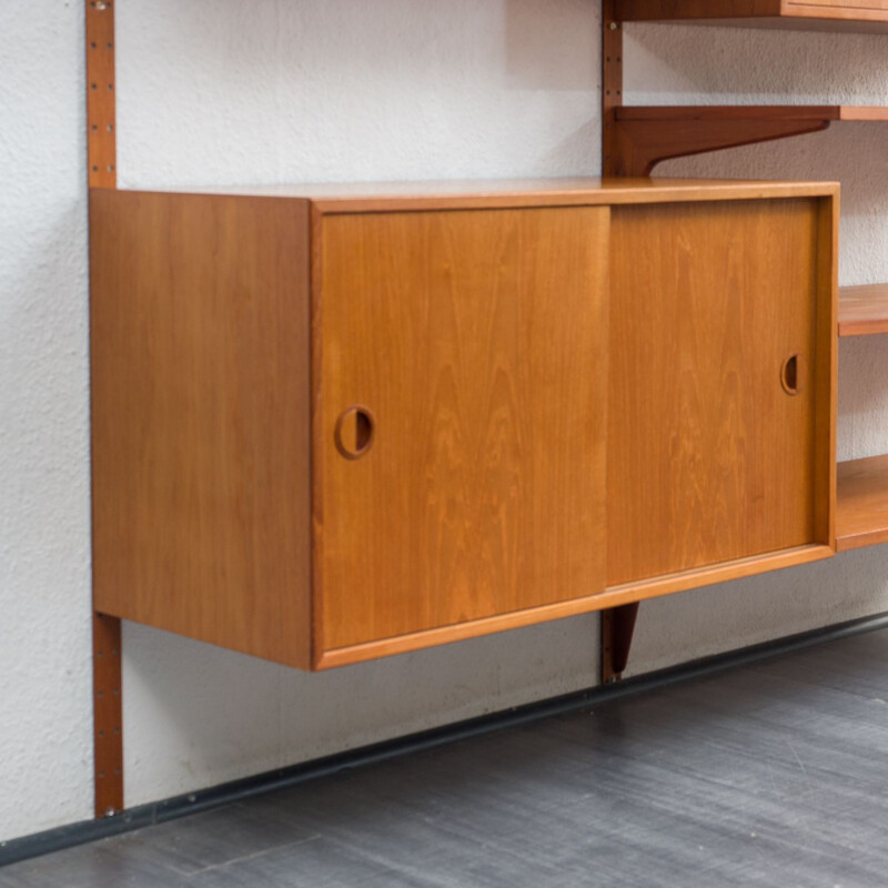 Danish mid-century teak shelving system by Hg Furniture Design, 1960