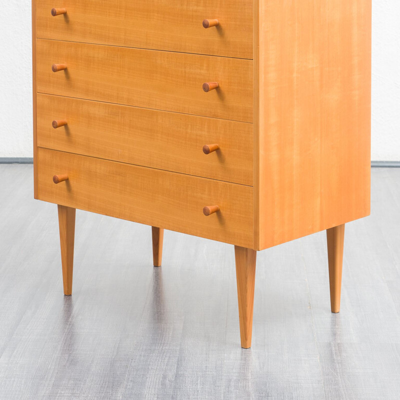 Vintage chest of drawers in ashwood, 1950s