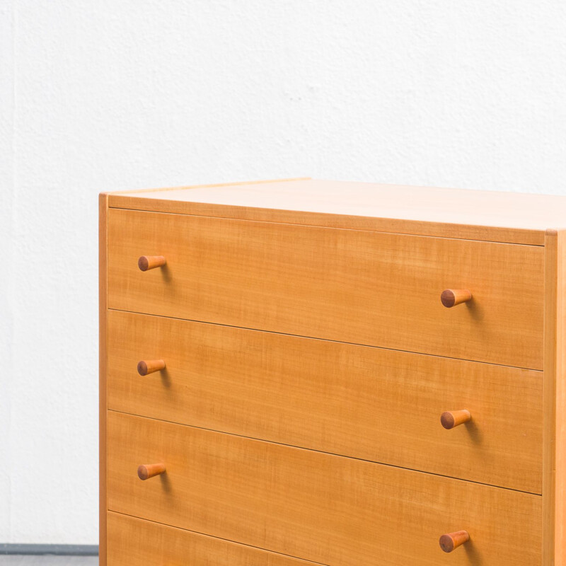 Vintage chest of drawers in ashwood, 1950s