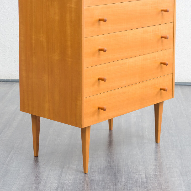 Vintage chest of drawers in ashwood, 1950s