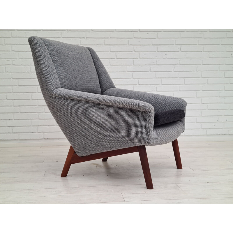 Danish vintage high armchair, 1970s