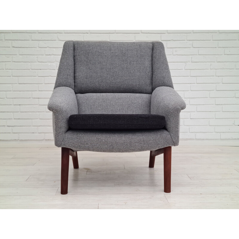 Danish vintage high armchair, 1970s