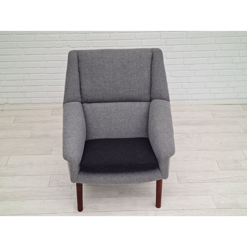 Danish vintage high armchair, 1970s