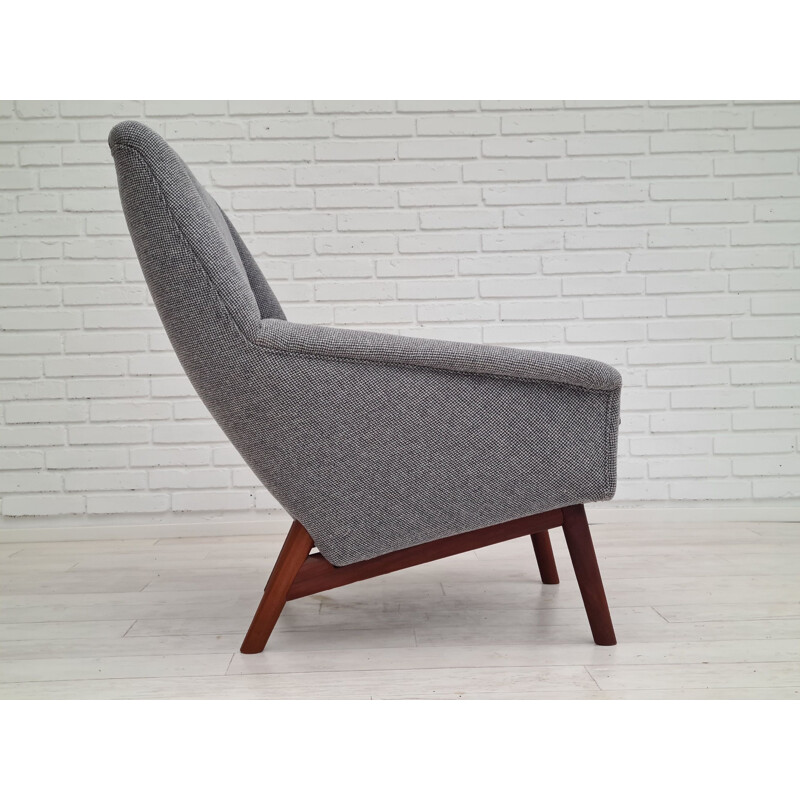 Danish vintage high armchair, 1970s