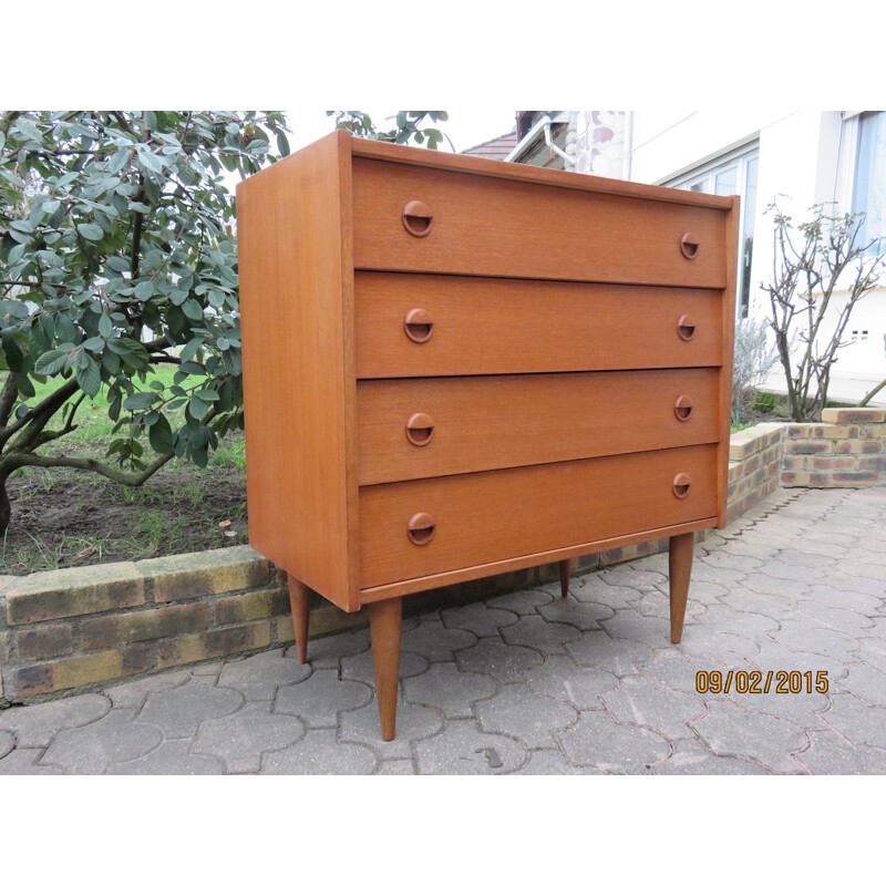 Chest of drawers in teak - 1950s