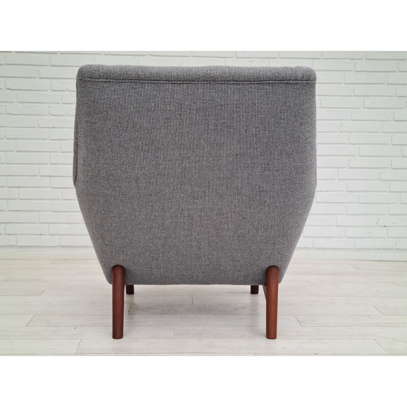 Danish vintage high armchair, 1970s