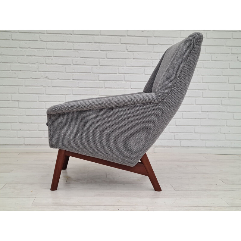 Danish vintage high armchair, 1970s